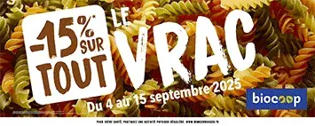 -15% sur le vrac !